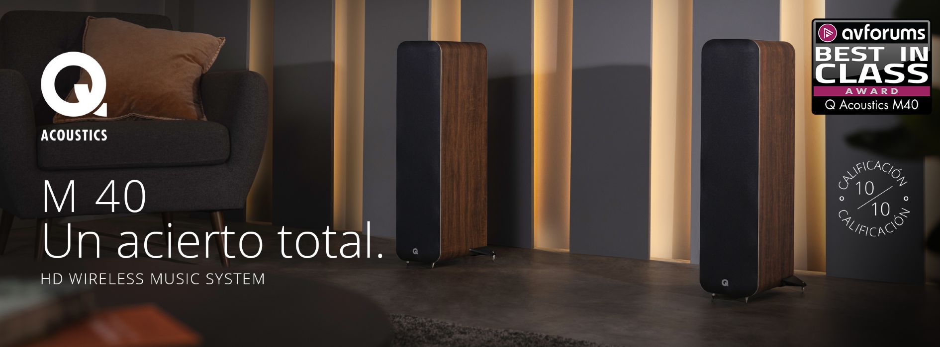 Q Acoustics M40, un acierto total.