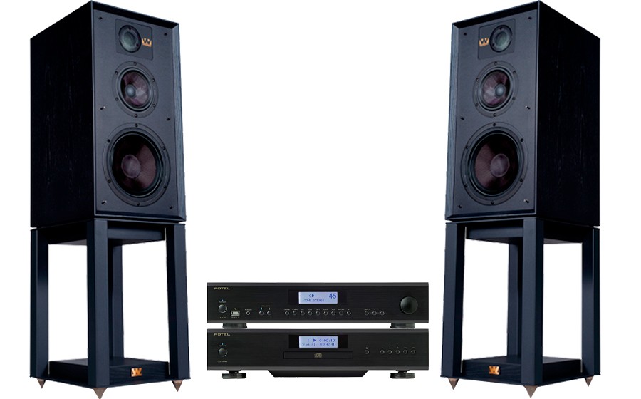 Rotel A14MKII + CD14MKII + Linton + Stands - 47807