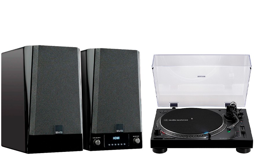 SVS Prime W Pro Power Speaker + AT-LP120X-BT-USB - 48802