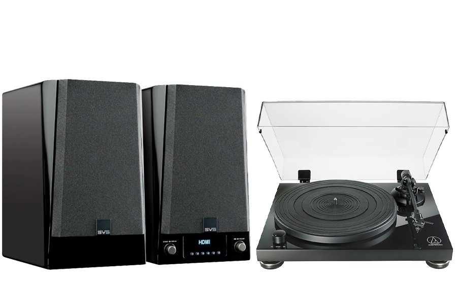 SVS Prime Wireless Pro Powered Speaker + AT-LPW50PB - 48804