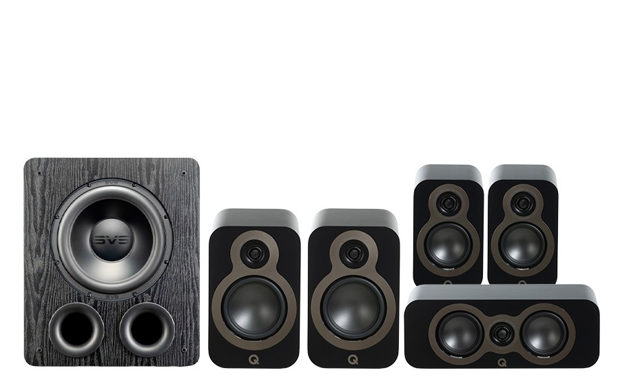 Q Acoustics 3030c + 3010c + 3090c + PB 1000 Pro - 53126