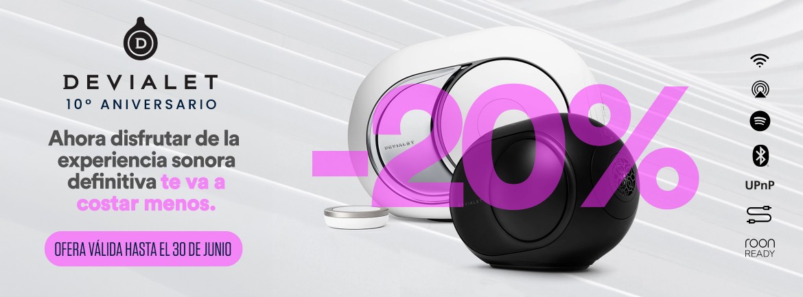 Devialet celebra su 10º Aniversario con grandes descuentos de hasta el 20%.