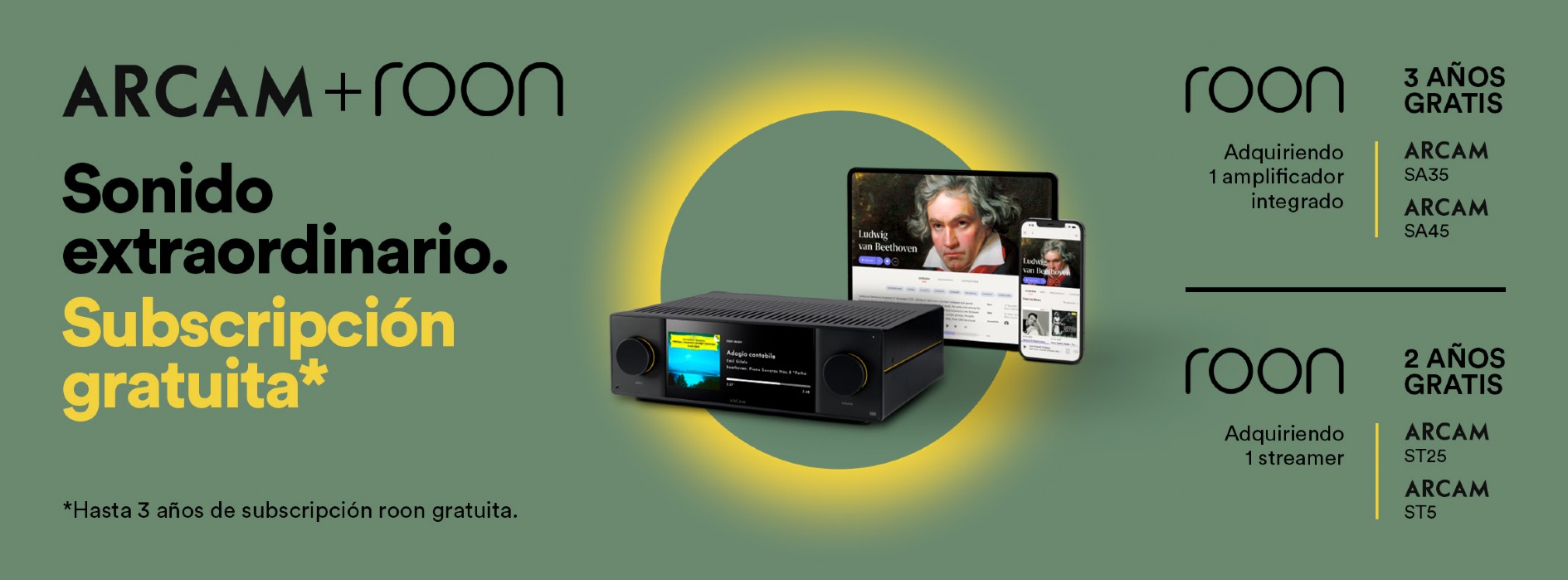 Consigue Roon con la compra de tu Arcam Radia.