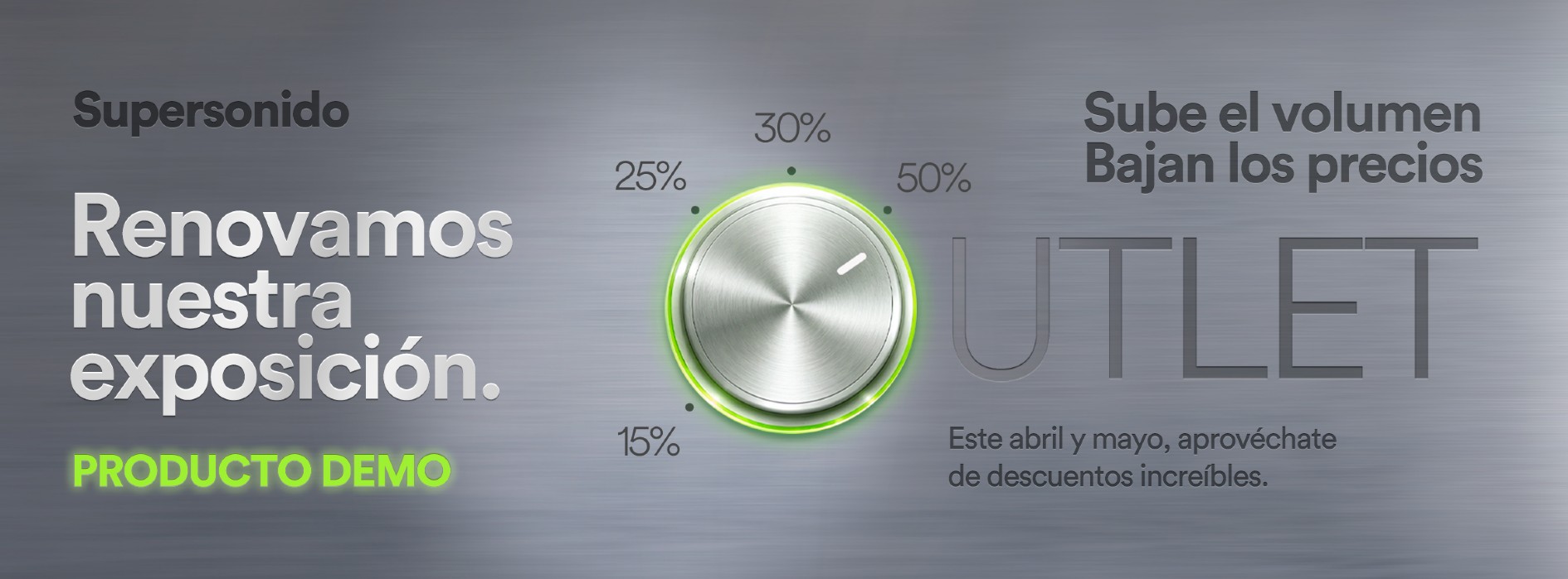 Renovamos nuestra exposición, producto demo.