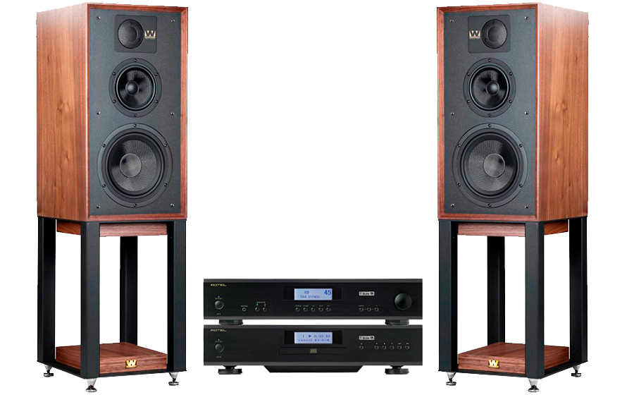 Rotel A11 Tribute + CD11 Tribute + Linton + Stands - 47798